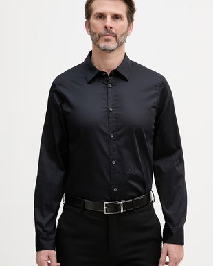 Armani Exchange cămașă pentru bărbați din bumbac cu elastan