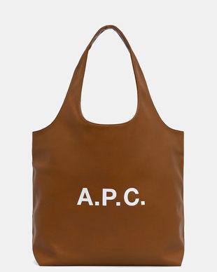 A.P.C. geantă cu imitație de piele tote ninon