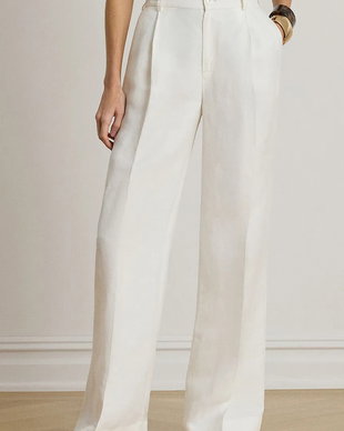 Lauren Ralph Lauren pantaloni palazzo pentru femei, cu in