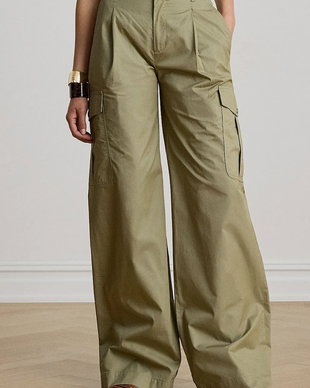Lauren Ralph Lauren pantaloni cargo pentru femei, din bumbac