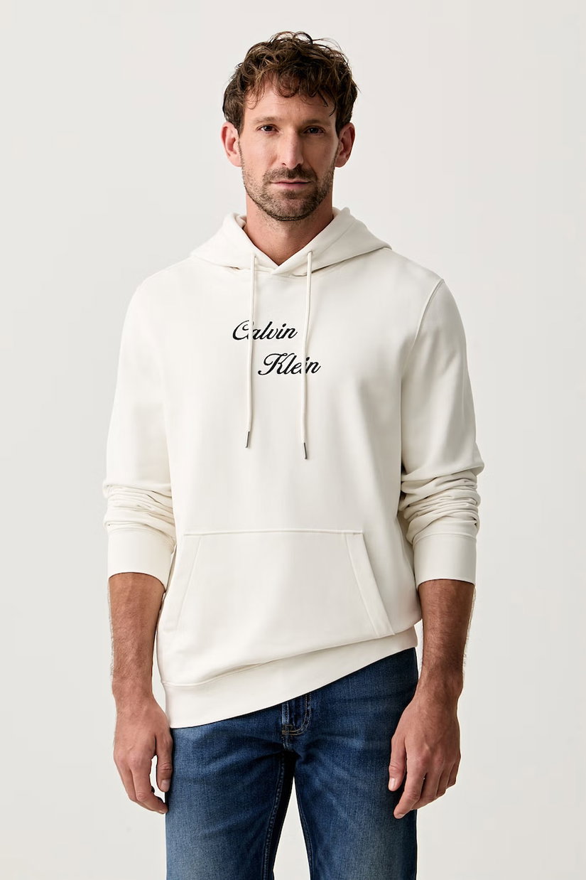 Calvin Klein Jeans hanorac cu glugă pentru bărbați, din bumbac