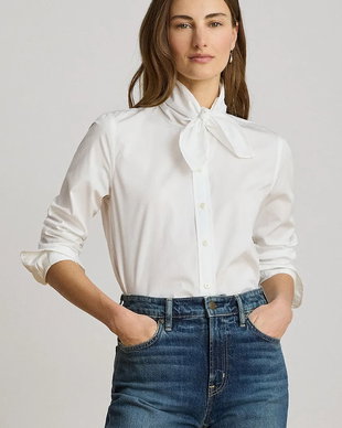 Lauren Ralph Lauren cămașă pentru femei, din bumbac
