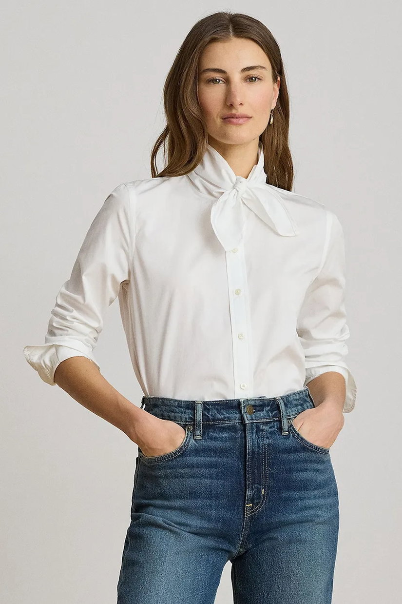 Lauren Ralph Lauren cămașă pentru femei, din bumbac