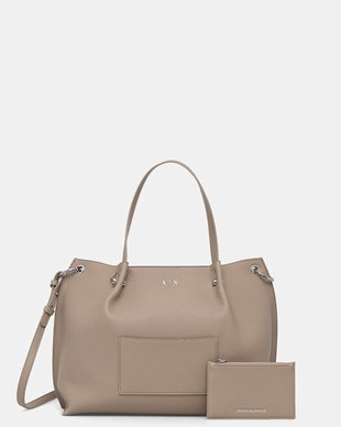 Armani Exchange tote bag pentru femei, cu imitație de piele
