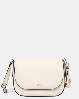 BOSS geantă crossbody pentru femei din piele NUMAH Saddle