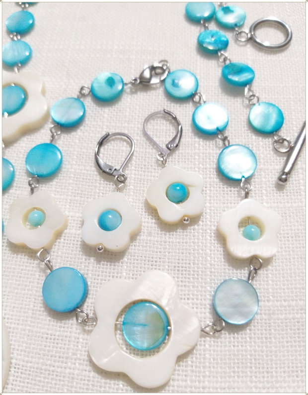 SET- SIDEF ALB SI BLEU-TURQOISE