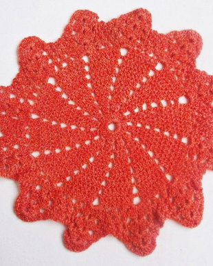 mileu portocaliu crosetat , 25 cm