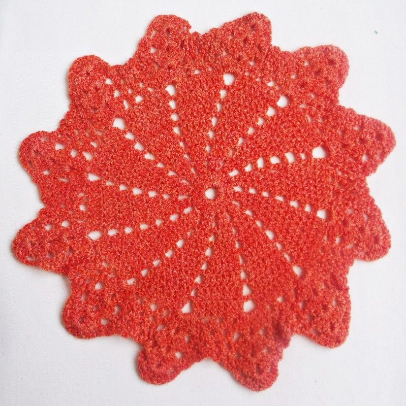 mileu portocaliu crosetat , 25 cm