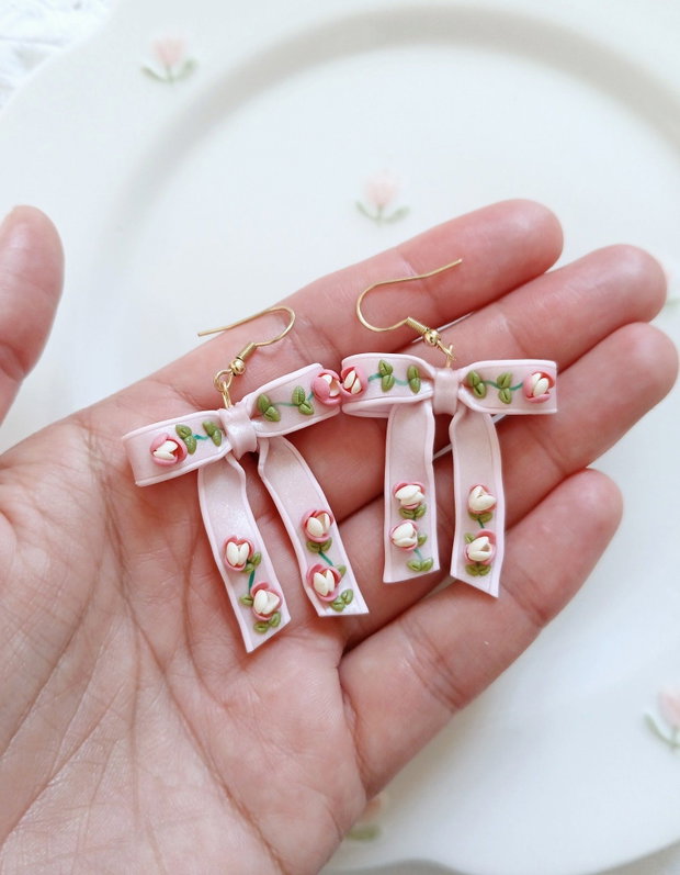 Cercei Pink Bows