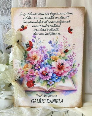 Album / jurnal personalizat - cadou pentru profesoara, diriginta, invatatoare, educatoare
