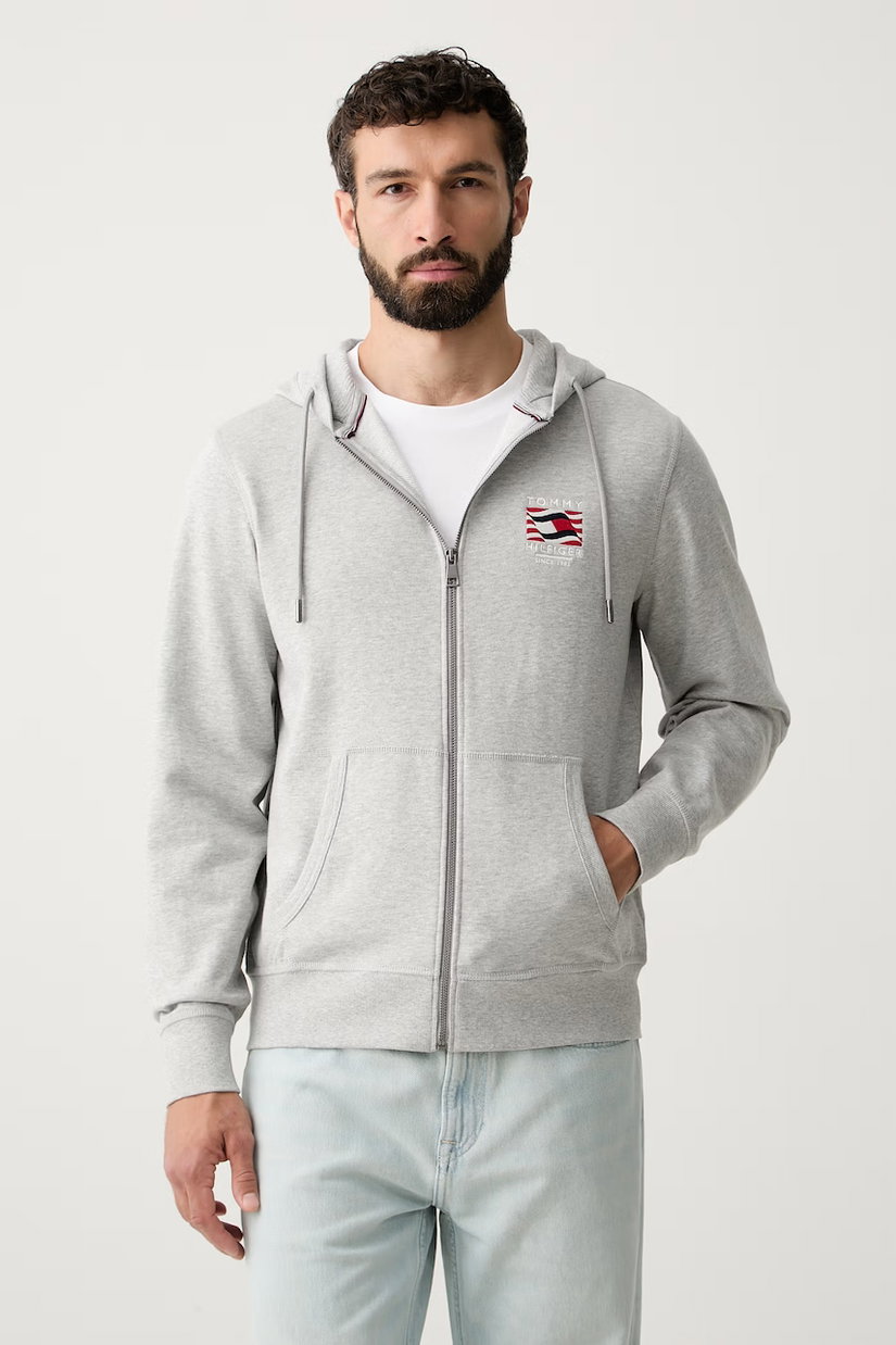 Tommy Hilfiger hanorac cu glugă pentru bărbați, din bumbac