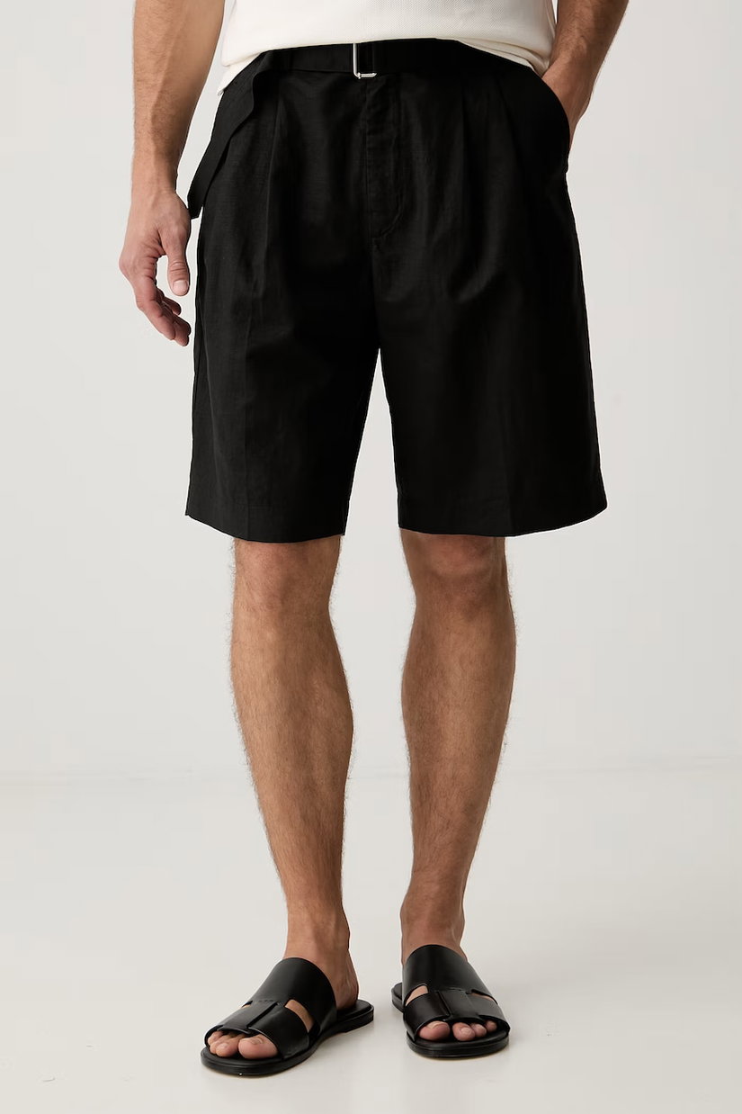 Tommy Hilfiger pantaloni scurți pentru bărbați, cu amestec de in