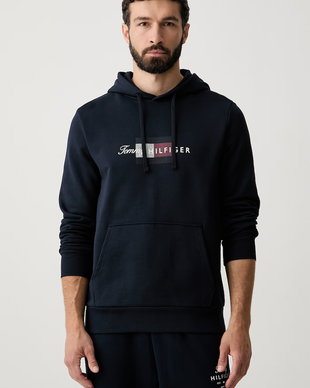 Tommy Hilfiger hanorac cu glugă pentru bărbați, din bumbac