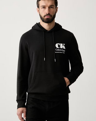 Calvin Klein Jeans hanorac cu glugă pentru bărbați, din bumbac