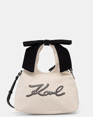 Karl Lagerfeld geantă crossbody pentru femei din bumbac K/SIGNATURE