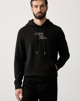 Calvin Klein Jeans hanorac cu glugă pentru bărbați, din bumbac