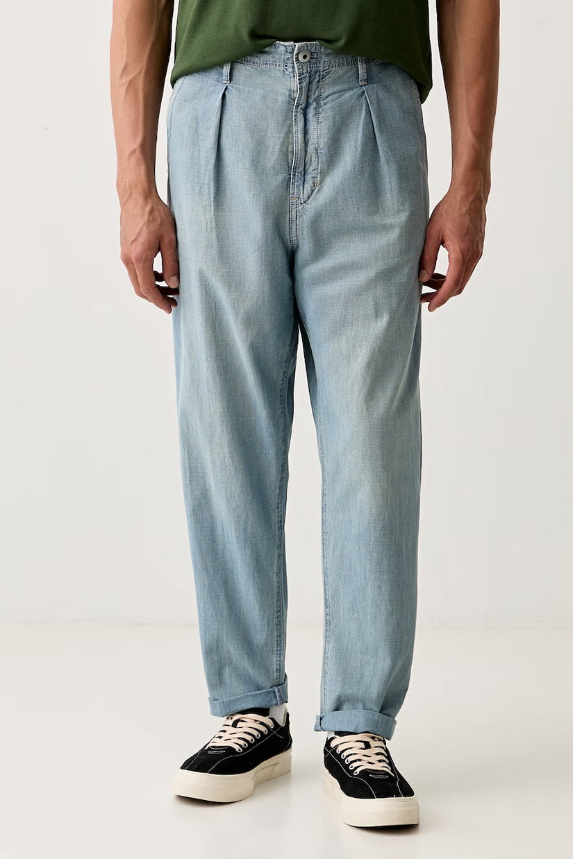 G-Star blugi relaxed fit pentru bărbați Pleated Chino Denim Relaxed Tapered