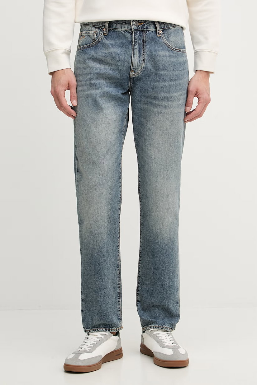 Armani Exchange blugi straight pentru bărbați
