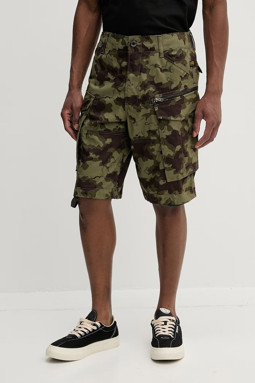 G-Star pantaloni scuți cargo pentru bărbați din bumbac Rovic zip relaxed 12