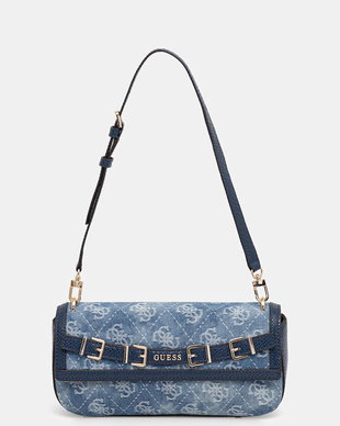 Guess geantă baguette pentru femei din denim DOVIE