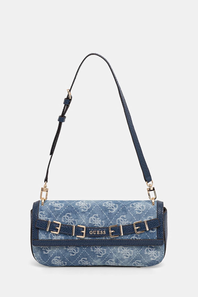 Guess geantă baguette pentru femei din denim DOVIE