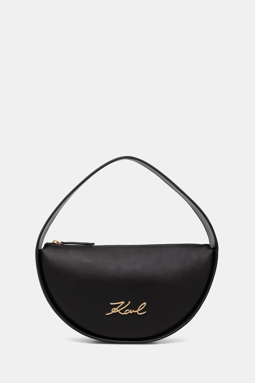 Karl Lagerfeld geantă croissant pentru femei din piele K/SIGNATURE