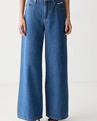 Karl Lagerfeld blugi wide leg pentru femei IKON