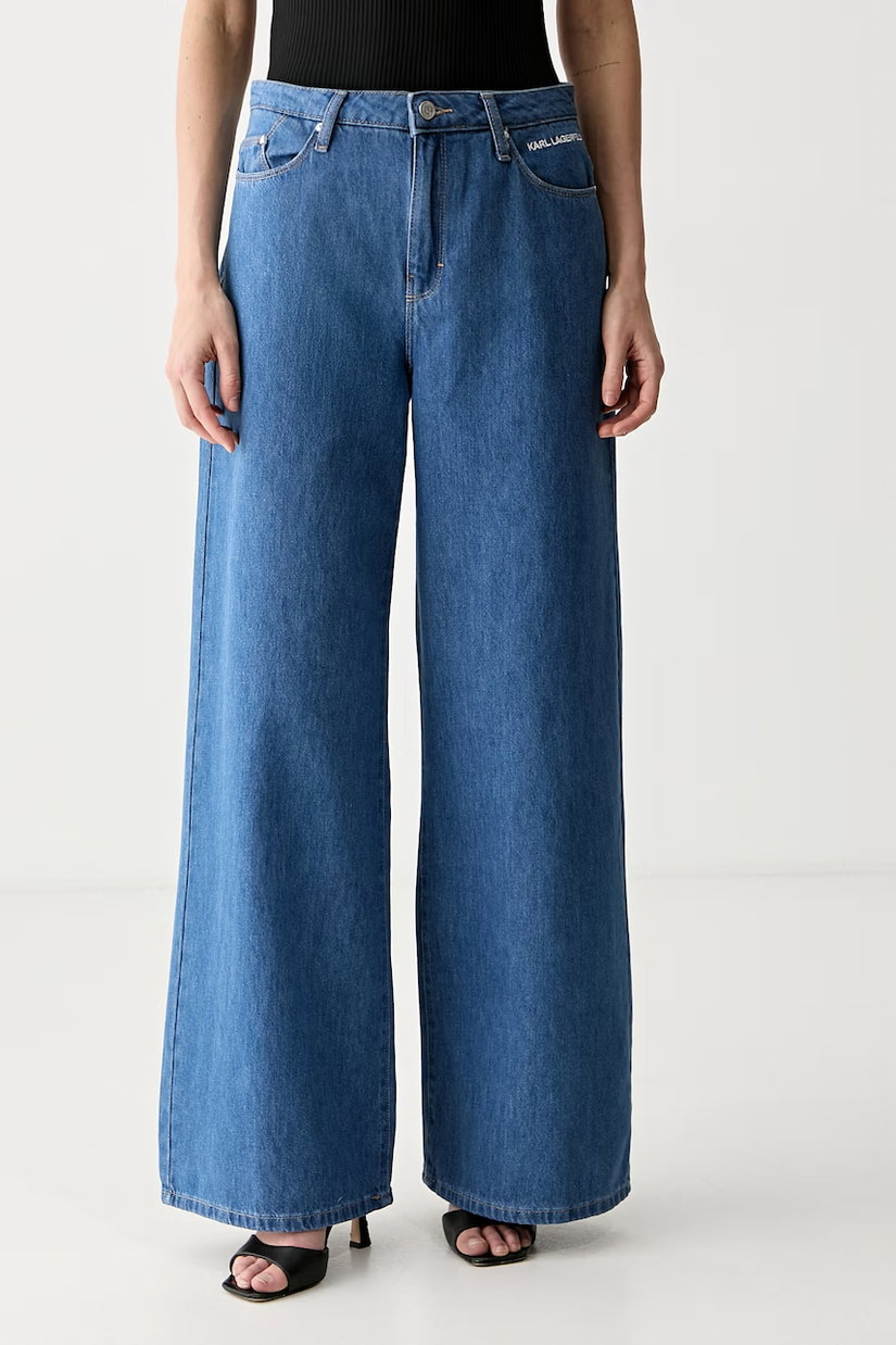 Karl Lagerfeld blugi wide leg pentru femei IKON