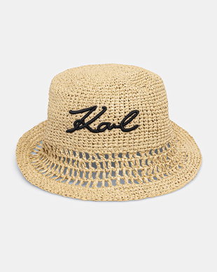 Karl Lagerfeld pălărie de paie pentru femei K/SIGNATURE