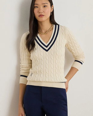 Lauren Ralph Lauren pulover pentru femei din bumbac