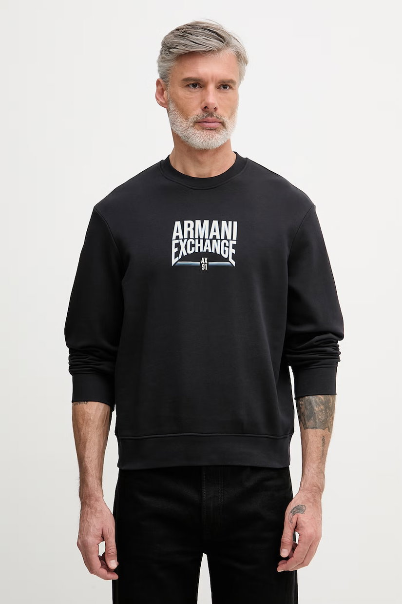 Armani Exchange hanorac pentru bărbați cu bumbac