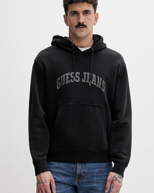 Guess Jeans hanorac cu glugă pentru bărbați din bumbac