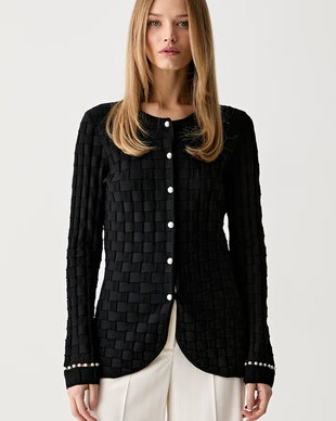 Karl Lagerfeld cardigan pentru femei cu vâscoză