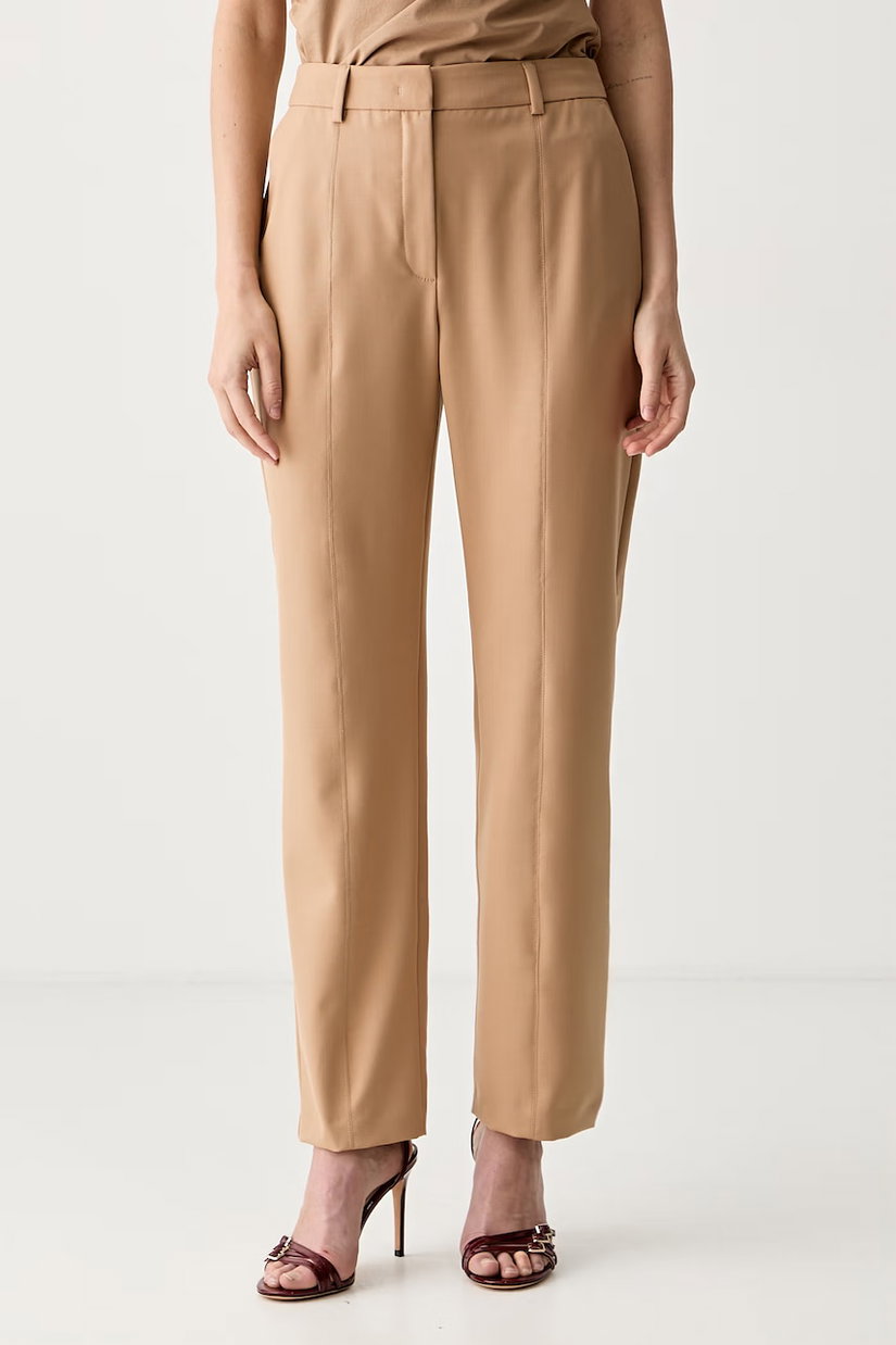 Karl Lagerfeld pantaloni de costum pentru femei cu vâscoză