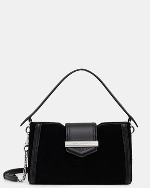 Karl Lagerfeld geantă crossbody pentru femei din piele întoarsă