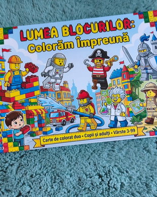 Carte de colorat - Lumea Blocurilor - Colorăm Împreună