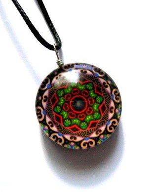 colier mandala din sticla  52458