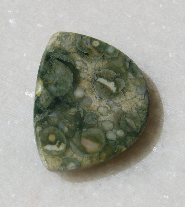 Cabochon rhyolite aprox 27.5x20x5 mm