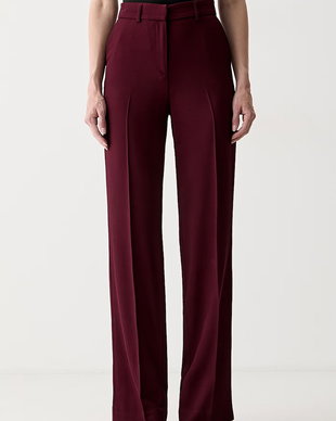 Marciano by Guess pantaloni regular pentru femei cu amestec de lână ABBY