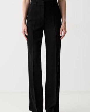 Marciano by Guess pantaloni regular pentru femei cu amestec de lână ABBY