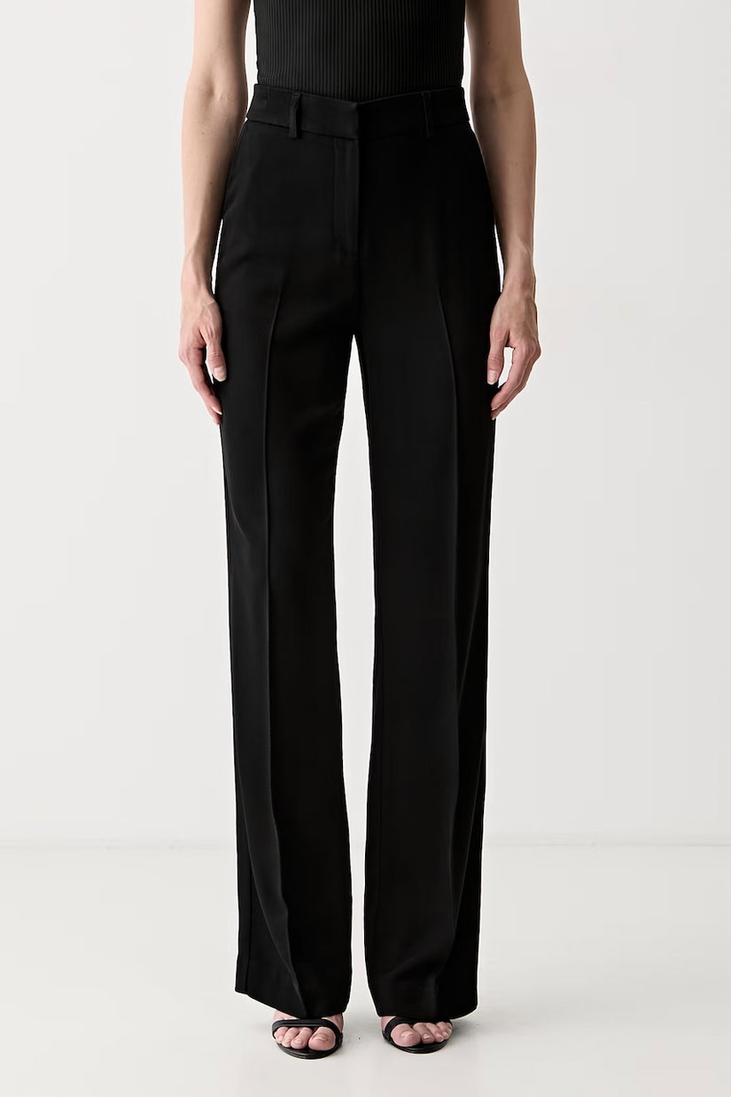 Marciano by Guess pantaloni regular pentru femei cu amestec de lână ABBY