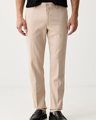 BOSS pantaloni slim fit pentru bărbați cu bumbac H-Kaiton1