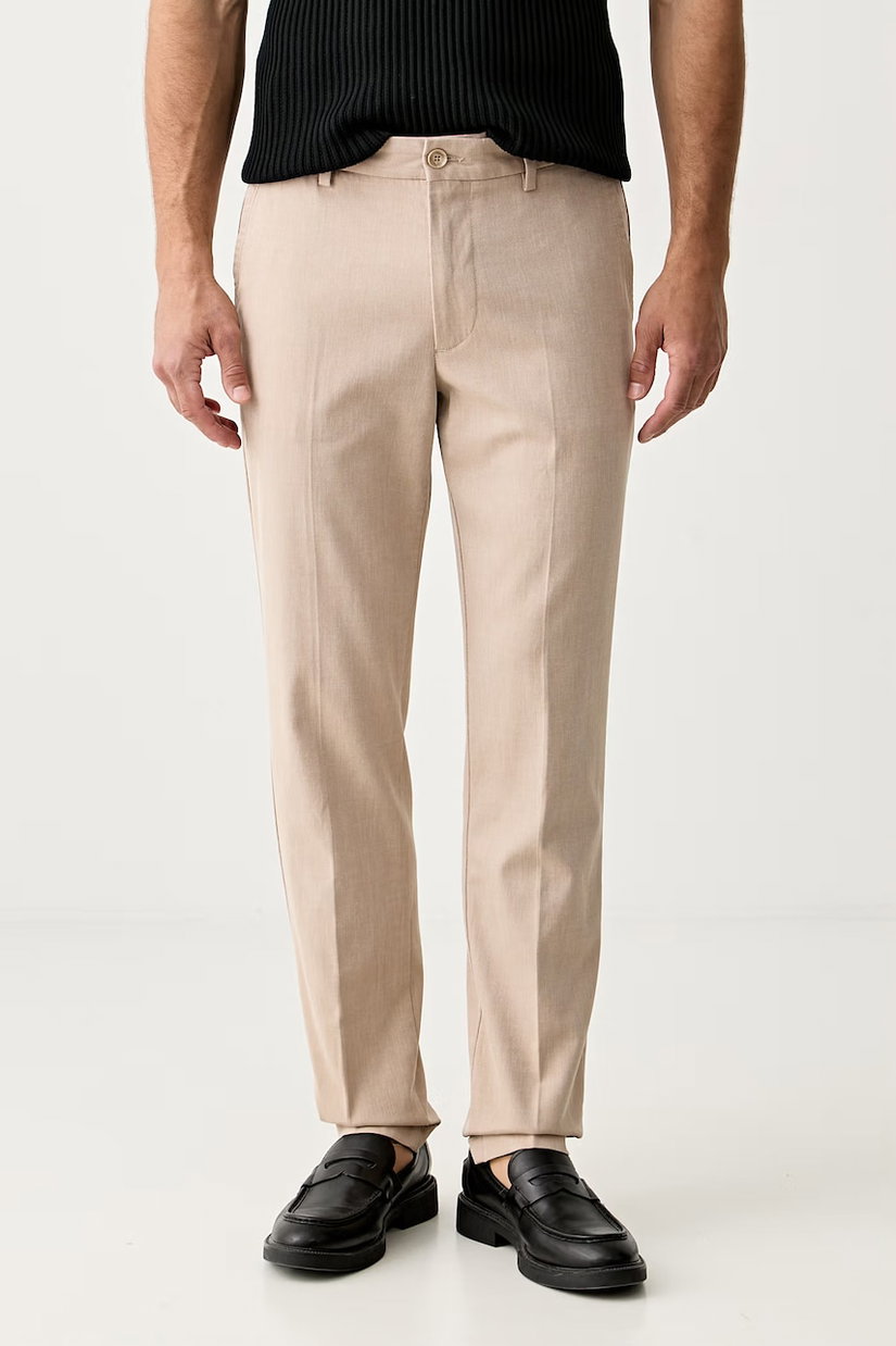 BOSS pantaloni slim fit pentru bărbați cu bumbac H-Kaiton1