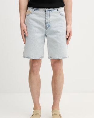 Drôle de Monsieur pantaloni scurți pentru bărbați din denim