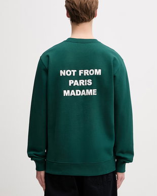 Drôle de Monsieur hanorac pentru bărbați din bumbac Le Sweatshirt Slogan