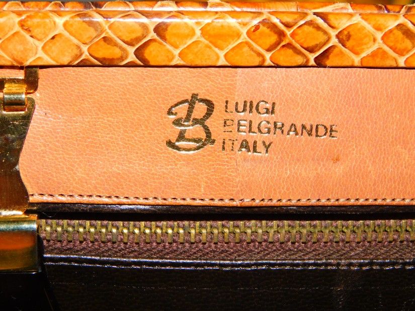 Brand Luigi Belgrande Italia ,  anii  40 , poseta sarpe  nevopsit