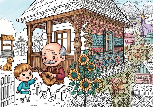 Cobza - Colorăm Împreună