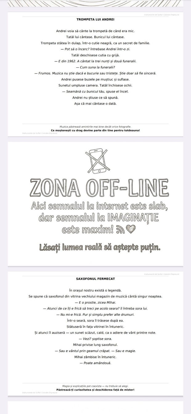 Carte de colorat Instrumente Muzicale - Colorăm Împreună