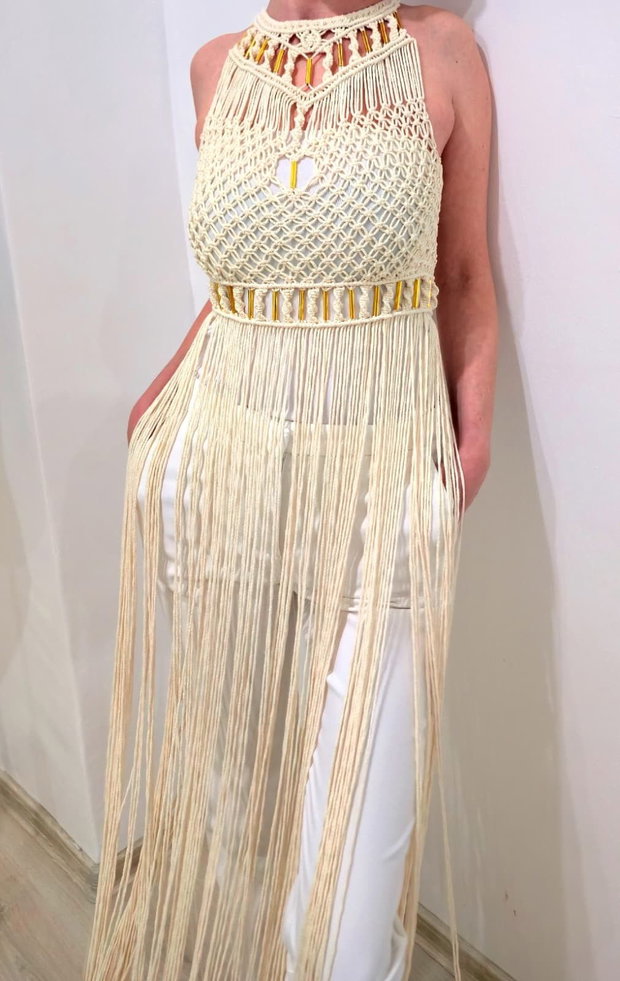 Rochie handmade tip macrame