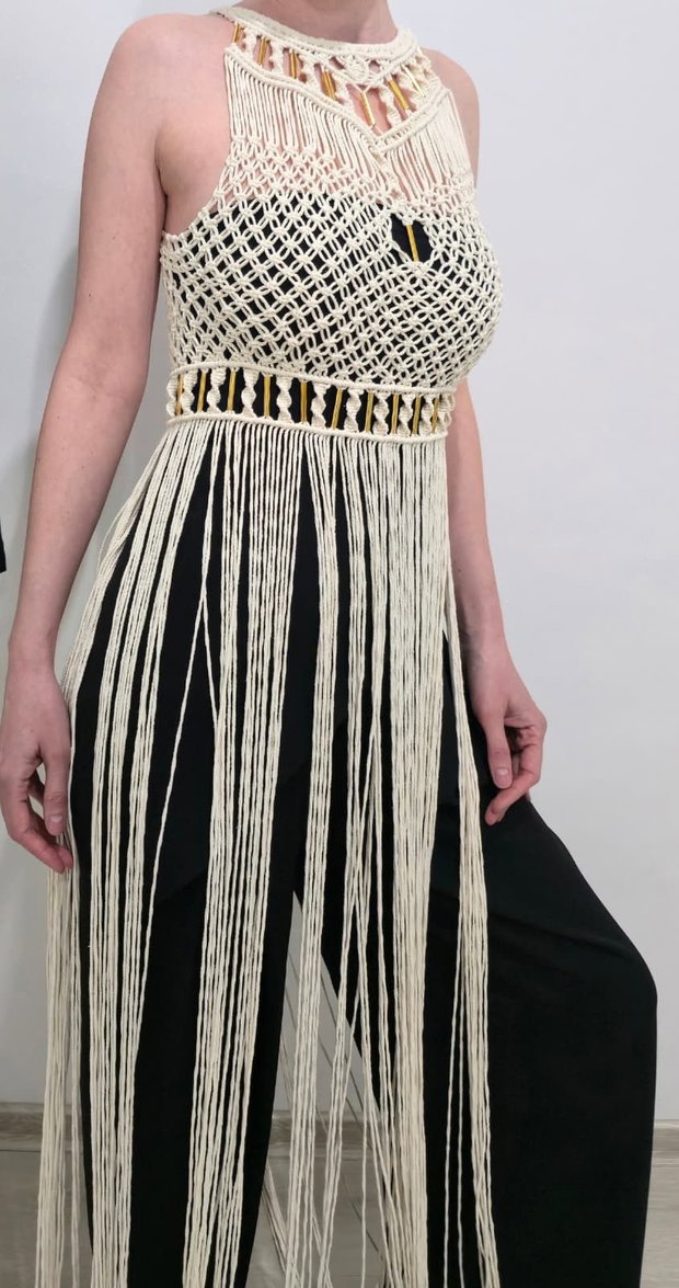 Rochie handmade tip macrame